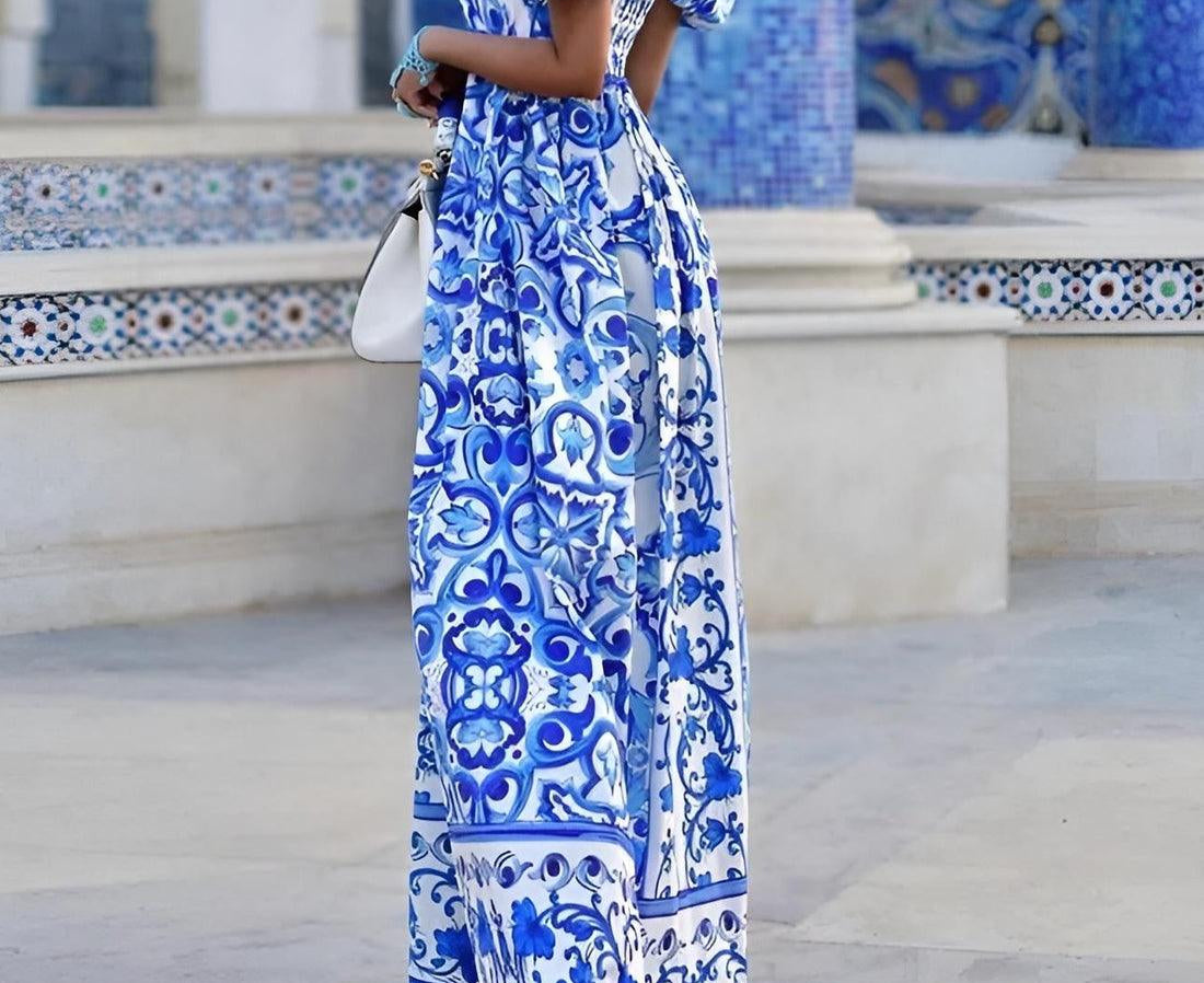 Dress Capri blu - Madame Juliette 